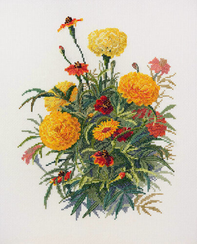 Изображение товара Набор для вышивания "Бархатцы" 22х28см, 06.002.30