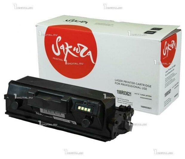 Картридж SAKURA 106R03621 черный для Xerox WorkCentre 3335/3345 Phaser 3330 совместимый (8.5K) (SA106R03621)