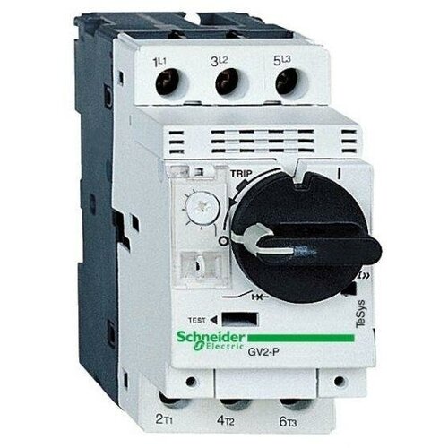 GV2P06 Автоматический выключатель защиты двигателя Schneider Electric TeSys GV2 1-1.6А