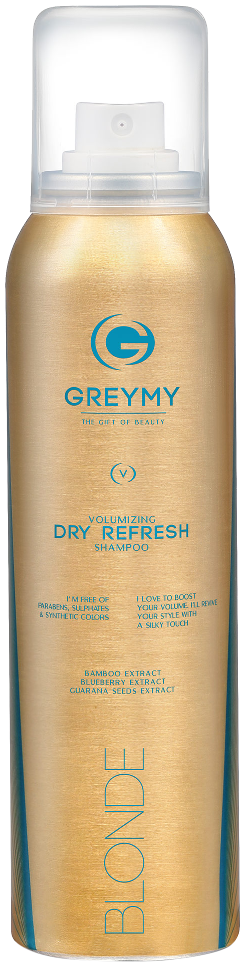 GREYMY сухой шампунь Volumizing Dry Refresh Shampoo Blonde, 150 мл