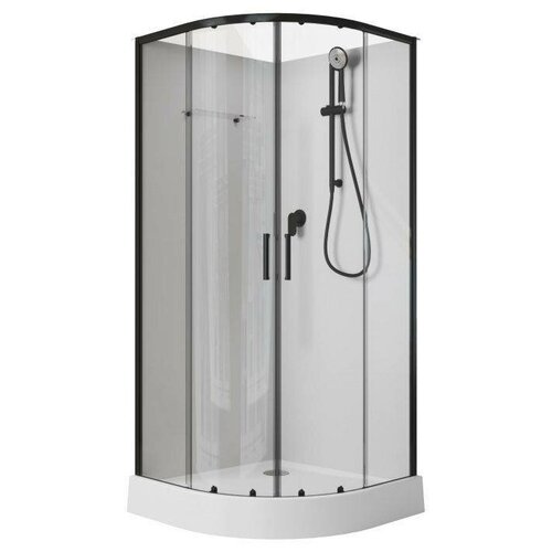 Душевая кабина Aquanet Passion EVO R Black 80x80