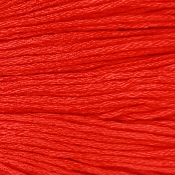 Нитки мулине, 8 ± 1 м, цвет красный №606(6 шт.)