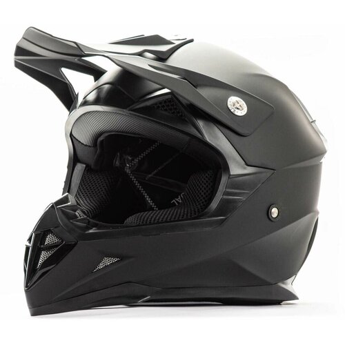 Шлем мото кроссовый HIZER 615 #2 (XL) matt black