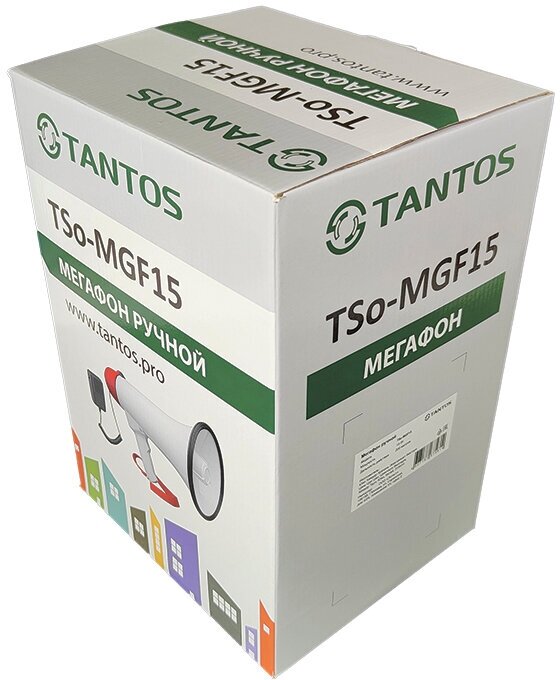 Tantos Электромегафон Tantos TSo-MGF15 (ручной 15 Вт до 200м выносной микрофон режим "Сирена"/"Запись")