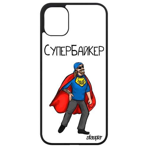 фото Чехол для смартфона apple iphone 11, "супербайкер" рисунок мотоцикл utaupia