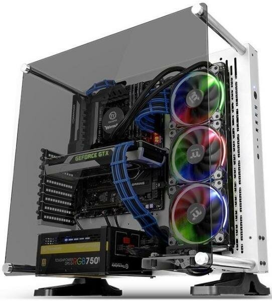 Корпус ATX Thermaltake Core P3 TG Без БП белый CA-1G4-00M6WN-05