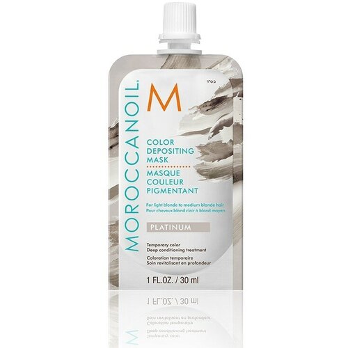 Moroccanoil Color Depositing Mask Platinum - Тонирующая маска Платина 30 мл тонирующая маска moroccanoil color depositing mask cocoa 30 мл