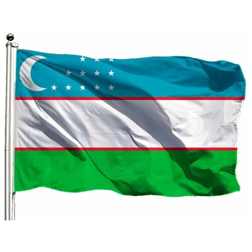 Флаг Узбекистана 70х105 см