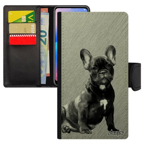 фото Чехол-книжка на телефон iphone 6 6s plus, "бульдог" животное компаньон utaupia