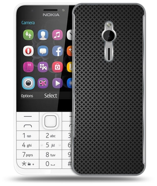 Дизайнерский силиконовый чехол для Nokia 230 Металл