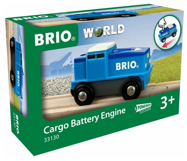 Товарный электровоз BRIO на батарейках Ж/д
