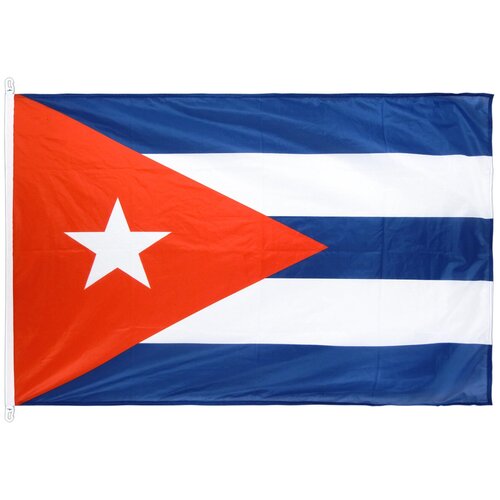 Флаг Кубы с карабинами 90х135 см флаг нигерии с карабинами 90х135 см