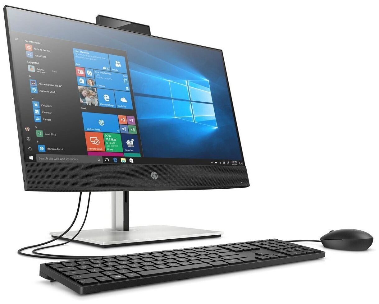 238 Моноблок HP ProOne 440 G6 238 Adjustable Stand 2T7M7ES 1920x1080 Intel Core i3-10100T 3 ГГц RAM 8 ГБ HDD 1 ТБ Intel UHD Graphics 630 DOS черныйсеребристый