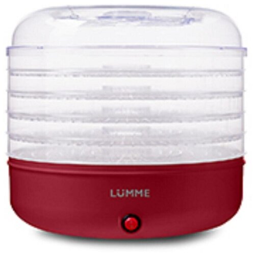 Сушилка для овощей и фруктов Lumme LFD-105 3B PP бордовый гранат lumme lfd 106pp 6 поддонов бордовый гранат сушилка д фруктов овощей