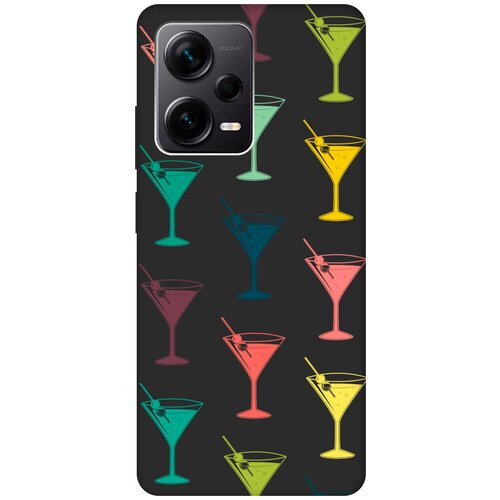 Матовый чехол Vermouth для Xiaomi Redmi Note 12 Pro / Note 12 Pro+ / Note 12 Explorer Edition с 3D эффектом черный матовый чехол vermouth для xiaomi redmi note 12 pro note 12 pro note 12 explorer edition с 3d эффектом розовый