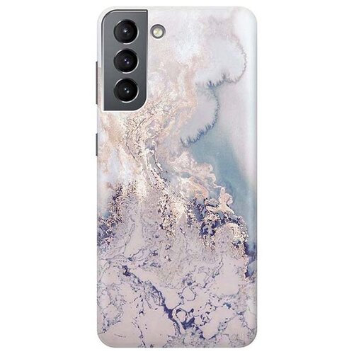 фото Чехол - накладка artcolor для samsung galaxy s21 с принтом "мраморная волна" re:pa