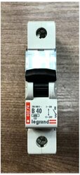 Legrand Автоматический выключатель однополюсный 40А B DX 6кA 03274