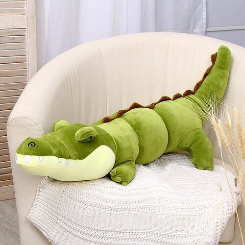 Мягкая игрушка IO Shop Крокодил Гоша, зеленый, 80 см