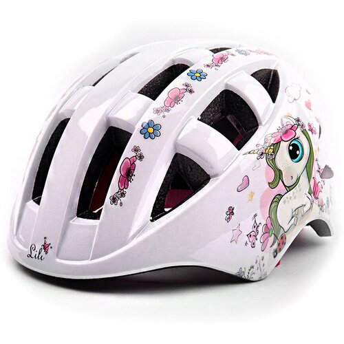 vinca sport шлем защитный vsh25 in mold розовый 48 52см детский Шлем защитный спортивный для детей VSH8Lili(M)