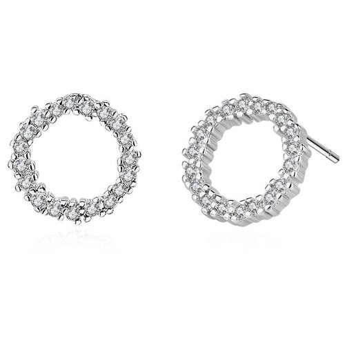 Серьги-гвоздики с посеребрением