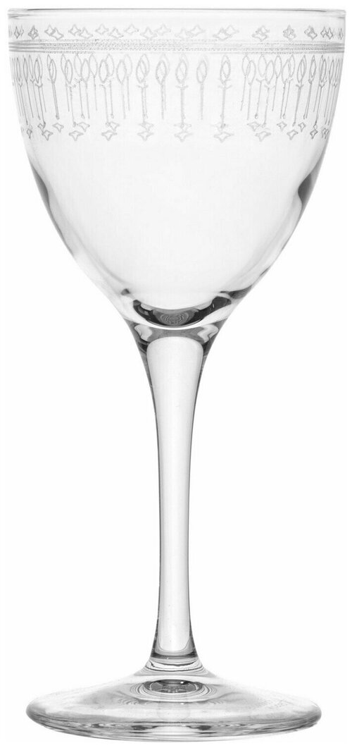 Бокал для вина Bormioli Rocco Ник&Нора Новеченто Арт деко 155мл, 74х74х155мм, стекло, прозрачный