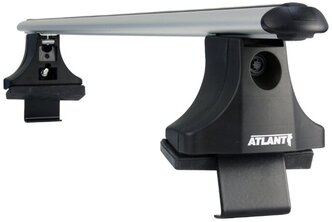 Комплект дуг и опор ATLANT 8828+8809+8836 за дверные проемы для Chevrolet Aveo (2003-2012), 1.26 м серебристый