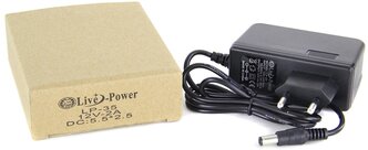 Блок питания универсальный Live-Power 12В, 2000mA LP-35 адаптер питания 220 -12V/2A, штекер 5.5*2,5 с LED индикатором (для приставок триколор, НТВ+ и т.д.)