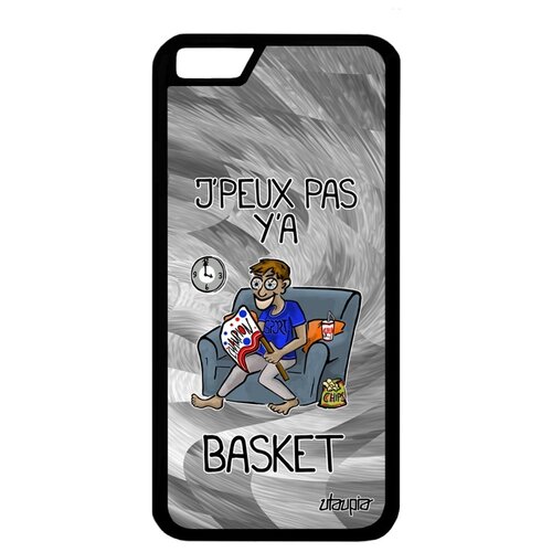 фото Чехол для смартфона iphone 6 6s, "не могу - смотрю баскетбол!" карикатура юмор utaupia