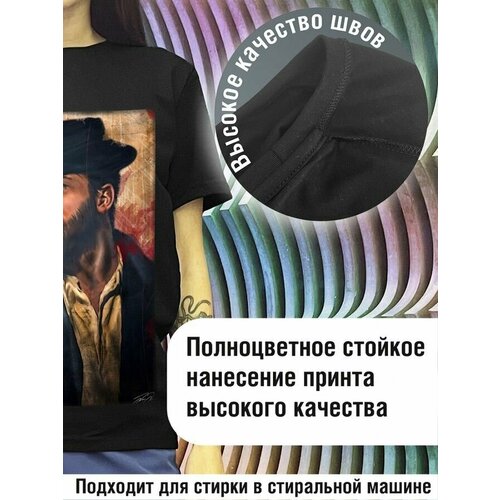 фото Футболка будь на стиле, хлопок, размер s, черный