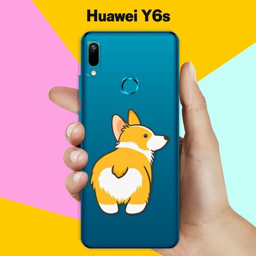 Силиконовый чехол на Huawei Y6s Корги / для Хуавей У6с силиконовый чехол корги узором на huawei y6s