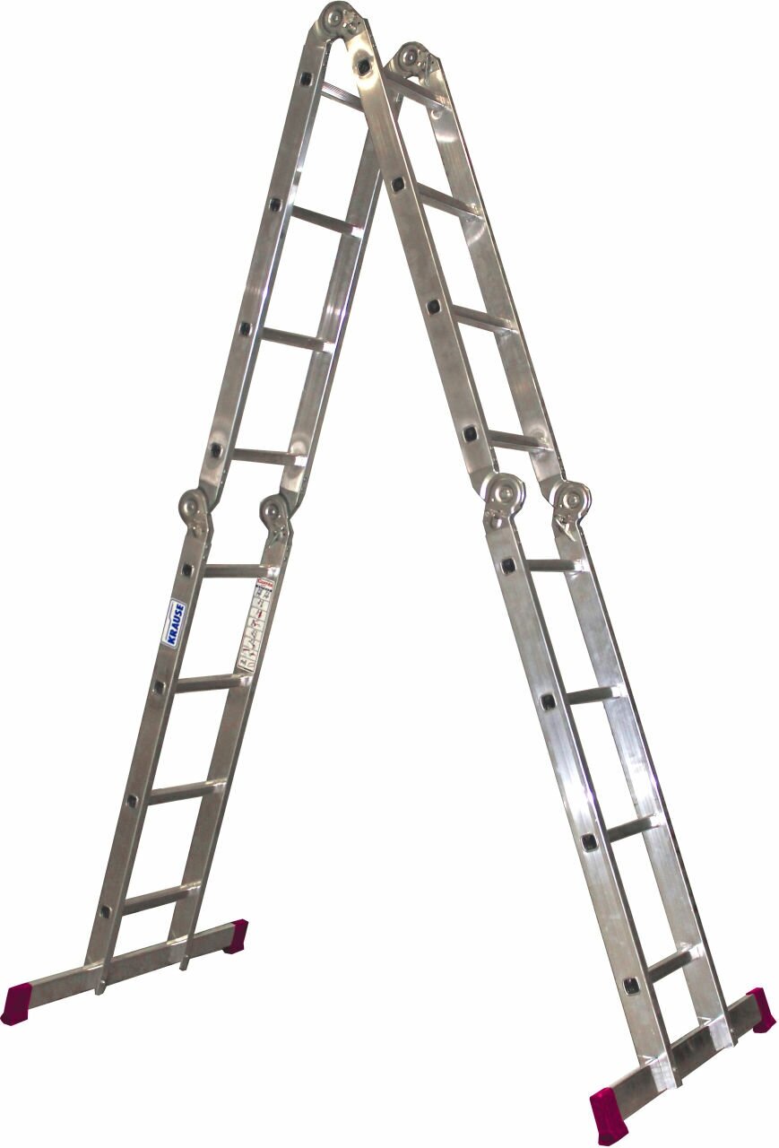 Универсальная шарнирная лестница-трансформер Krause Corda 4х4, 085047