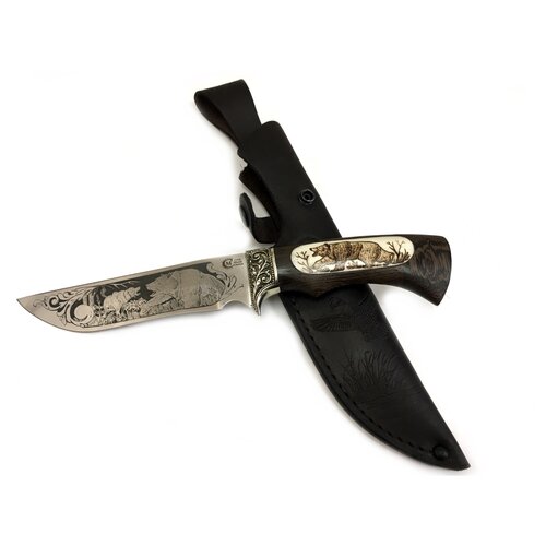 фото Нож галеон, сталь 95х18, венге, вставка кость семина е.п.