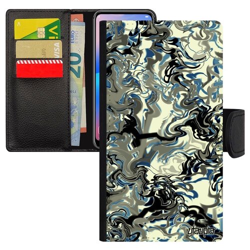 фото Чехол-книжка на мобильный galaxy s7, "мраморный фон" спираль рельеф utaupia