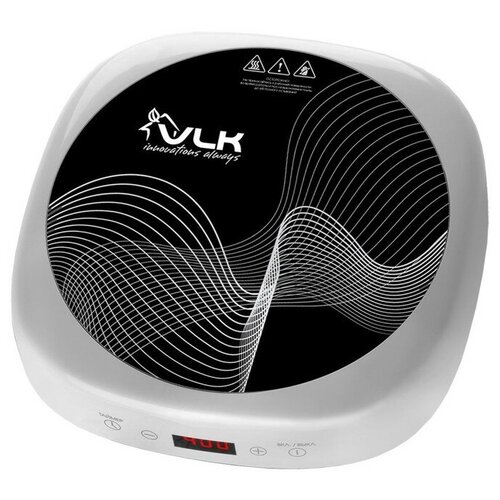 Плитка индукционная VLK Palermo 7728 2000 Вт 1 конфорка таймер белая 861700₽