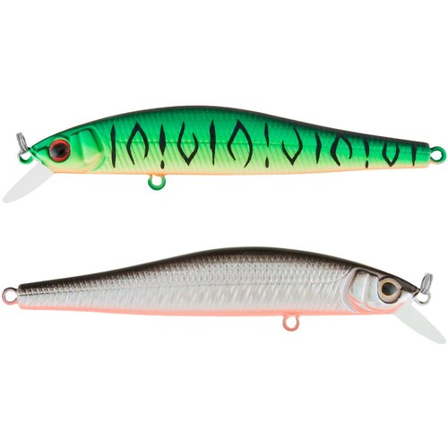 фото Воблер минноу strike pro jumper 90sp, цвет: gc01s/a70-713 double black silver ob/mat tiger, (eg-192b