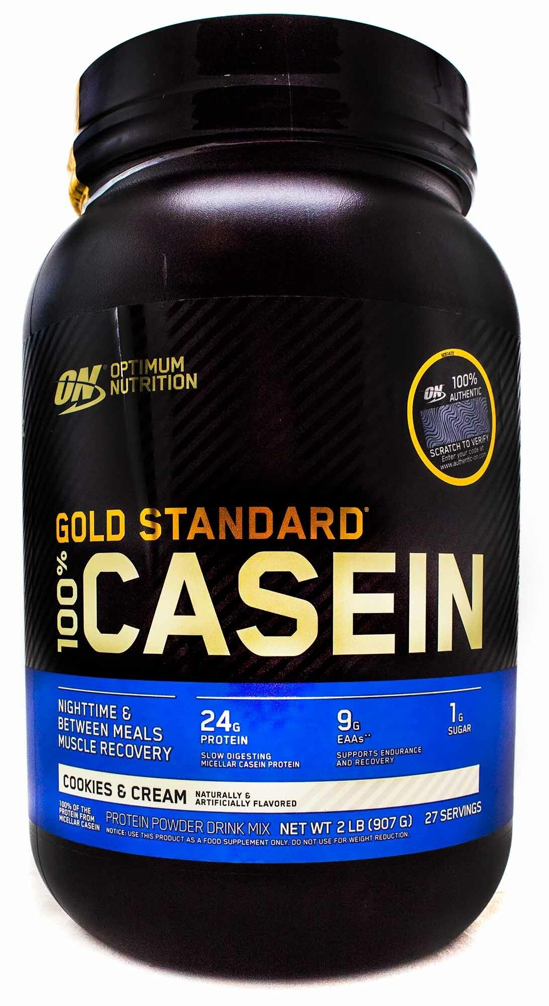 Протеин OPTIMUM NUTRITION Gold Standard 100% Casein, порошок, 1.8кг, ванильный крем [on33] - фото №3