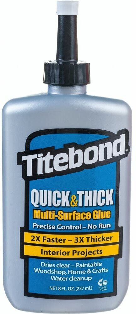 Клей (не растекается и не капает) Titebond Quick & Thick 2403