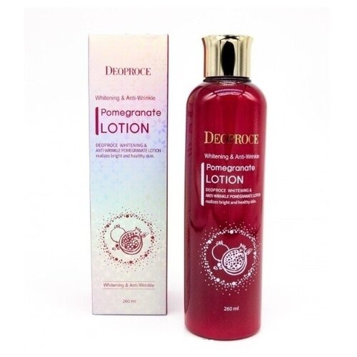 DEOPROCE Лосьон для лица антивозрастной WHITENING AND ANTI-WRINKLE POMEGRANATE LOTION 260мл
