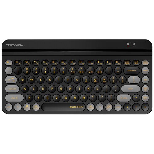 клавиатура oklick 835s usb bluetooth радиоканал серый черный [1696467] Клавиатура A4Tech (FBK30 BLACKCURRANT)