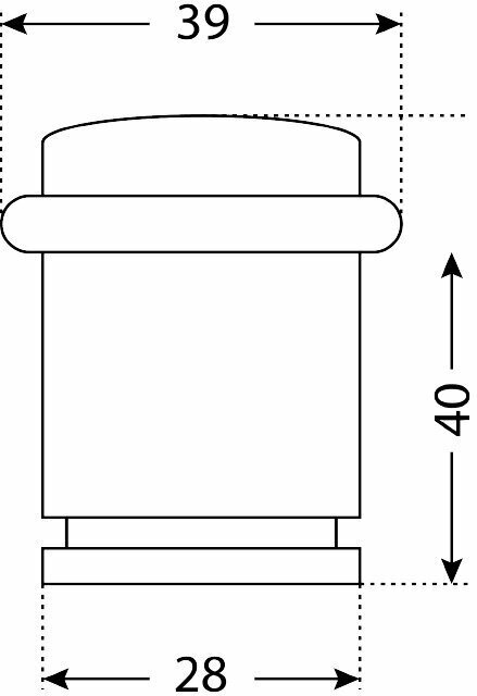 Дверной стоппер (ограничитель) напольный стандарт 588А-2 AB старая бронза
