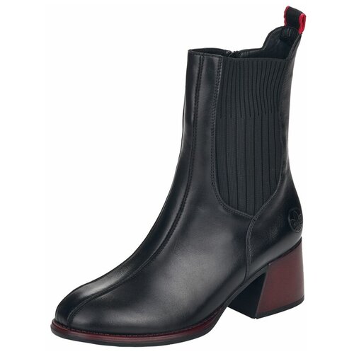 фото Полусапоги rieker, размер 39, черный