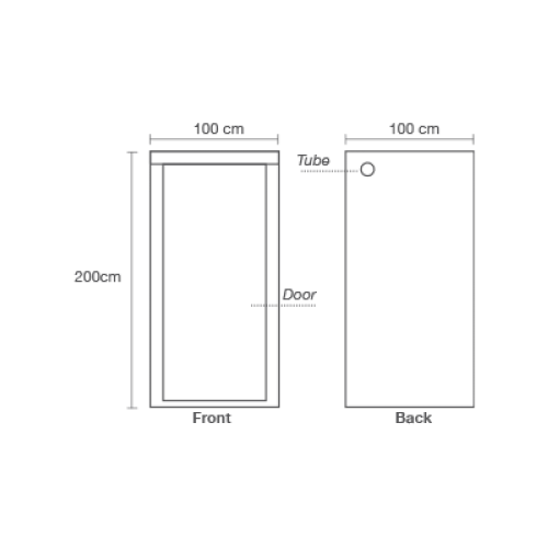 Гроутент HOMEbox Ambient Q100, 100х100х200 см 100 см 100 см 200 см