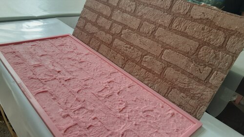 Изображение товара Форма ZIKAM для литья тонких кирпичных loft панелей из гипса бетона 1060х470х9мм. Формы для бизнеса и DIY ремонта.