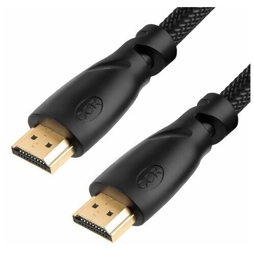 Кабель интерфейсный HDMI удлинитель GCR GCR-HM811-3.0m 01275, v2.0 M/M черный, нейлон, OD7.3mm, 28/28 AWG, позолоч. контакты, Ethernet 18 Гбит/с, 3D,