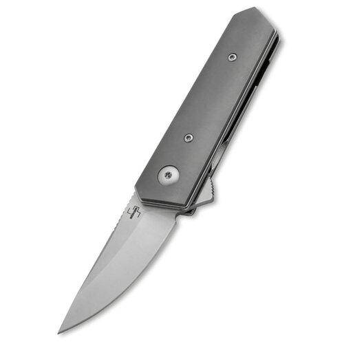 Нож складной Boker Kwaiken Stubby Titanium grey нож складной флиппер boker plus kwaiken flipper