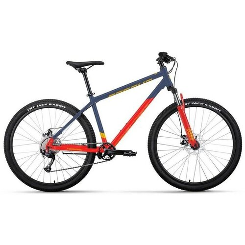 Горный велосипед Forward Apache 29 2.0 D, год 2023, цвет Синий-Красный, ростовка 17