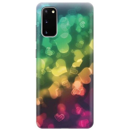 фото Чехол - накладка artcolor для samsung galaxy s20 с принтом "сердечки" re:pa