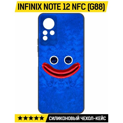 Чехол-накладка Krutoff Soft Case Хаги Ваги - Веселый Хаги Ваги для INFINIX Note 12 NFC (G88) черный чехол накладка krutoff soft case хаги ваги буги бот для infinix note 12 nfc g88 черный