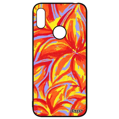 фото Чехол для телефонов y6 2019, "цветочный узор" рисунок акварель utaupia