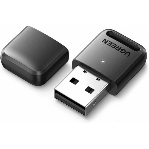 Bluetooth USB адаптер Ugreen (Bluetooth 5.0, чип RTL8761BUV, до 20м), черный (80890)